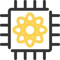 Quantum Computer Creative Icon Design vector