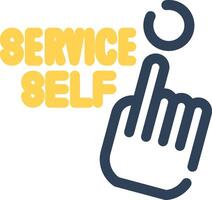 Self Service Creative Icon Design vector