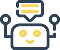 Chatbot Creative Icon Design vector