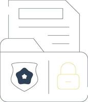 Confidential Creative Icon Design vector