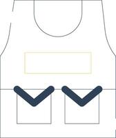 Bulletproof Vest Creative Icon Design vector