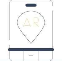 Ar Navigation Creative Icon Design vector