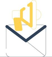 Email Marketing Creative Icon Design vector