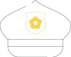 Police Hat Creative Icon Design vector