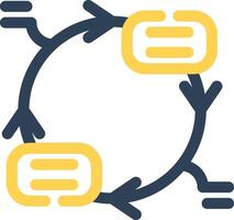 Continuous Cycle Creative Icon Design vector