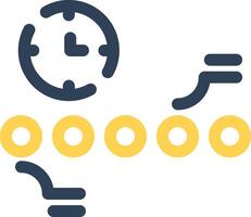 Circle Accent Timeline Creative Icon Design vector