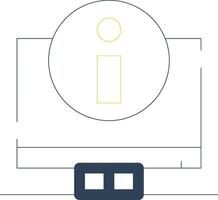 Digital Information Creative Icon Design vector