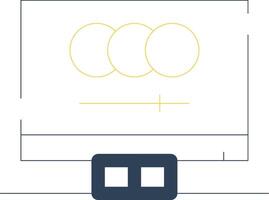 Digital Animation Creative Icon Design vector