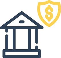bancario seguridad creativo icono diseño vector
