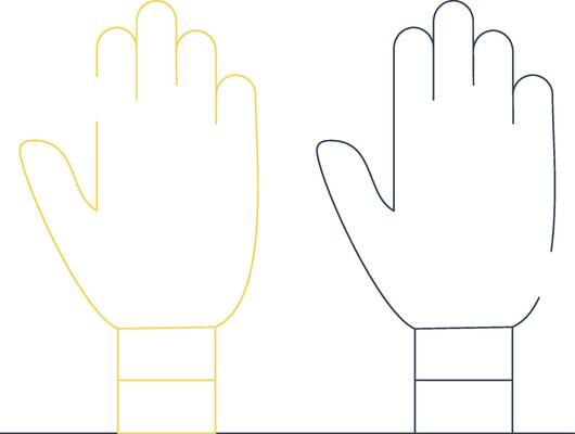 Exam Gloves Creative Icon Design