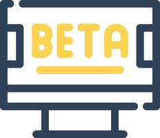 Beta Creative Icon Design vector