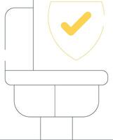 Bathroom Safety Creative Icon Design vector