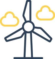 Wind Power Creative Icon Design vector