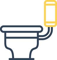 Toilet Creative Icon Design vector