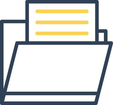 Document Folder Creative Icon Design vector