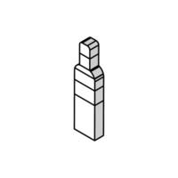 spray fragrance bottle perfume isometric icon vector illustration