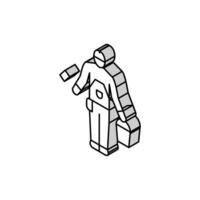 builder tool repair isometric icon vector illustration