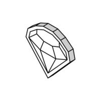 diamond slot game isometric icon vector illustration