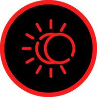 Eclipse Creative Icon Design vector