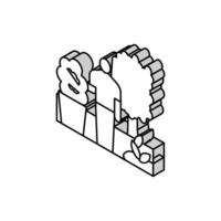 garden maintenance isometric icon vector illustration