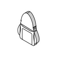 hand bag woman isometric icon vector illustration