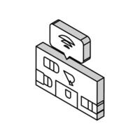 digital parking isometric icon vector illustration