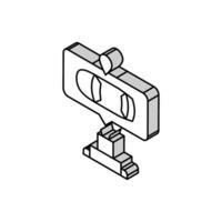 robot navigation isometric icon vector illustration