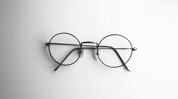 AI generated eyeglasses isolated on background photo