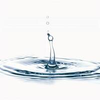 AI generated Water isolated on white background photo