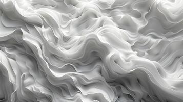 AI generated white wavy pattern photo