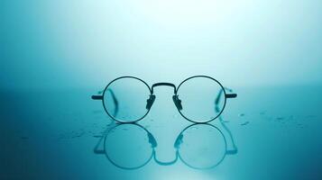 AI generated eyeglasses isolated on background photo