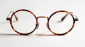 AI generated eyeglasses isolated on background photo