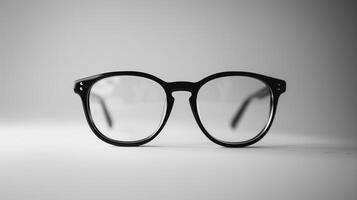 AI generated eyeglasses isolated on background photo