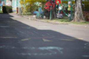 Blurred background of a playground photo