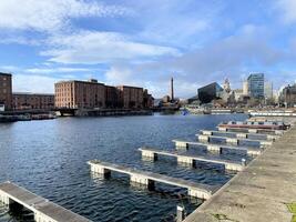 Liverpool en el Reino Unido en 11 febrero 2024. un ver de el Albert muelle foto