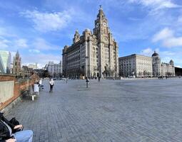 Liverpool in the UK on 11 February 2024. A view of the Liver Building photo