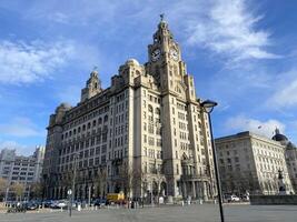 Liverpool en el Reino Unido en 11 febrero 2024. un ver de el hígado edificio foto