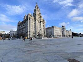 Liverpool en el Reino Unido en 11 febrero 2024. un ver de el hígado edificio foto