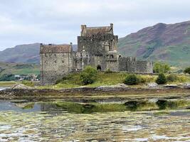 Scotland in the UK on 31 August 2021. A view of Eilean Doonan Castle photo