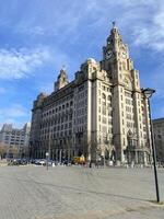 Liverpool in the UK on 11 February 2024. A view of the Liver Building photo