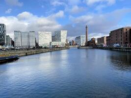 Liverpool en el Reino Unido en 11 febrero 2024. un ver de el Albert muelle foto