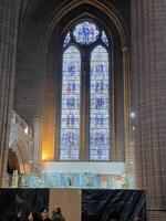 Liverpool in the UK on 11 February 2024. A view of the inside of Liverpool Anglican Cathedral photo