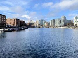 Liverpool en el Reino Unido en 11 febrero 2024. un ver de el Albert muelle foto