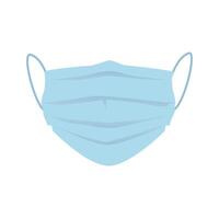 Medical face mask. Vector icon isolated on white background.