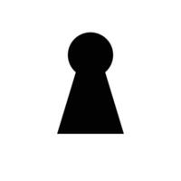 The keyhole icon. Lock symbol. Flat vector. vector