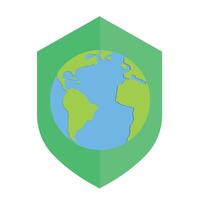 Save our planet for future cartoon symbol with earth globe. vector