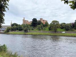 Inverness in Scotland in the UK on 31 August 2021. A view of Inverness Castle photo