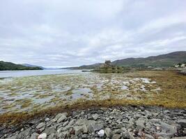 Scotland in the UK on 31 August 2021. A view of Eilean Doonan Castle photo