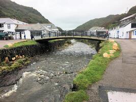 A view of Boscastle in Cornwall photo