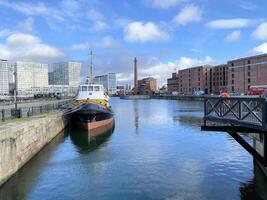 Liverpool en el Reino Unido en 11 febrero 2024. un ver de el Albert muelle foto